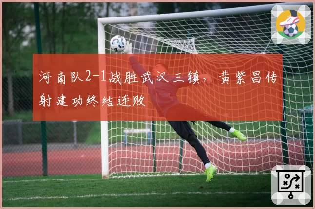 河南队2-1战胜武汉三镇，黄紫昌传射建功终结连败